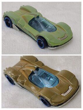 Hot Wheels Teegray Color Reveal 2021 Olive Drab Green Diecast Car Changing